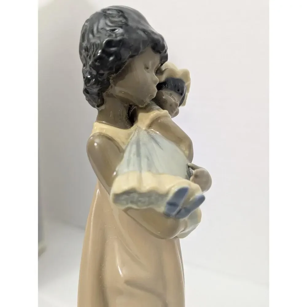 Vintage Lladro Baby Doll Nina Con Muneca Porcelain Figurine #5608 Spain Box